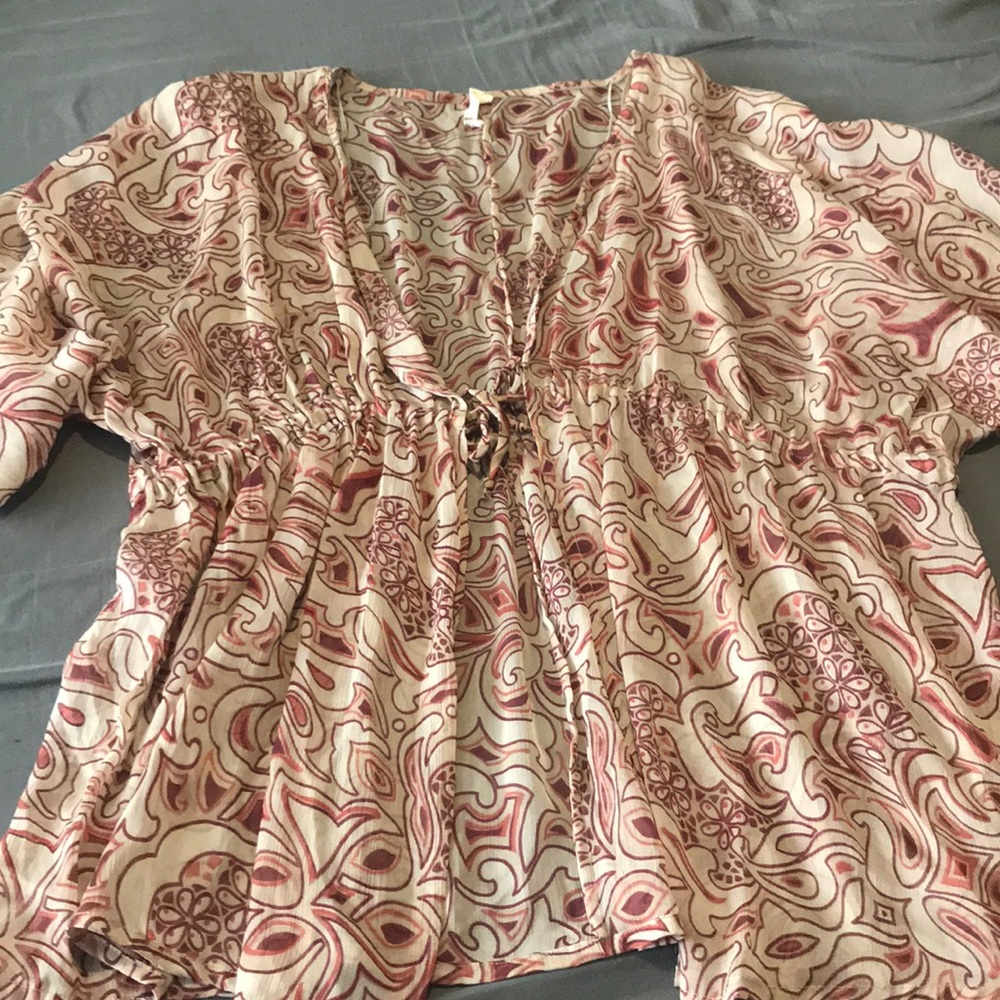 🛍🎀bundle and save BoHo kimono with tie